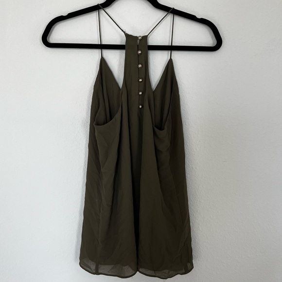 Naked Zebra Olive Tank Top - Picture 2 of 4